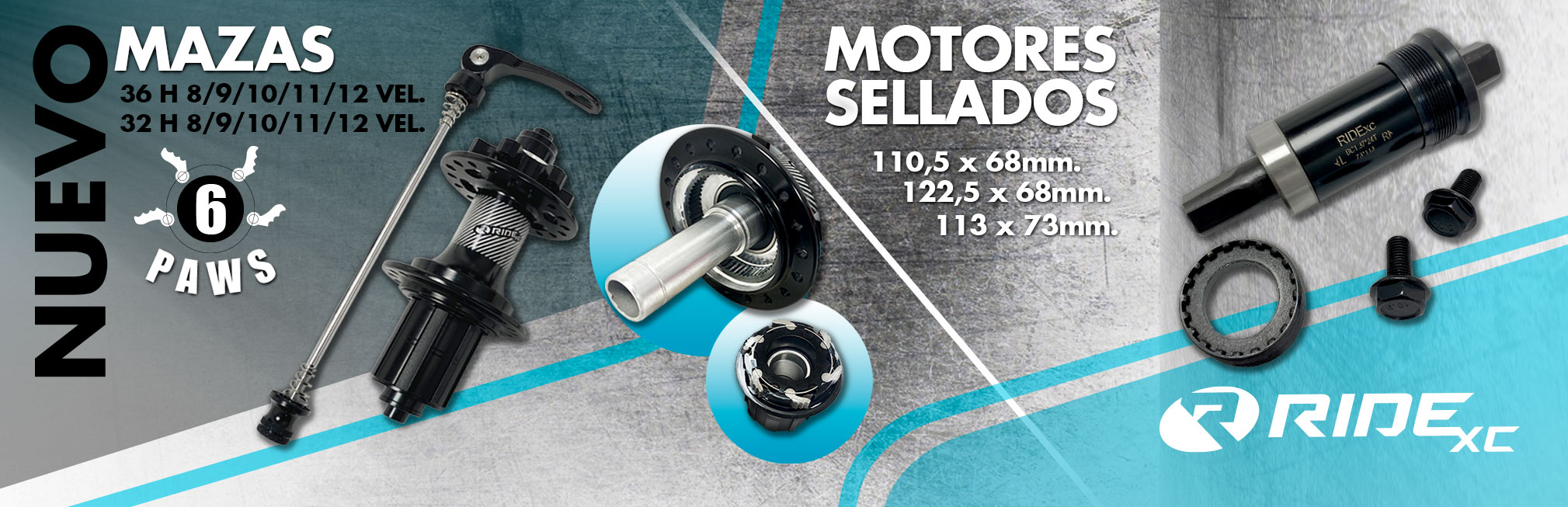 NUEVAS MAZAS Y MOTOR SELLADO