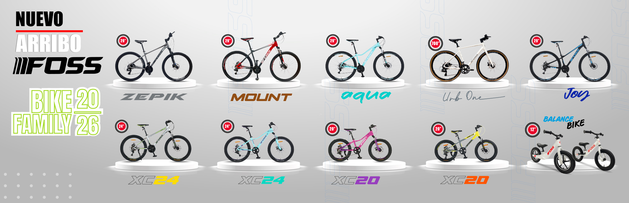 NUEVO ARRIBO BICICLETAS FOSS